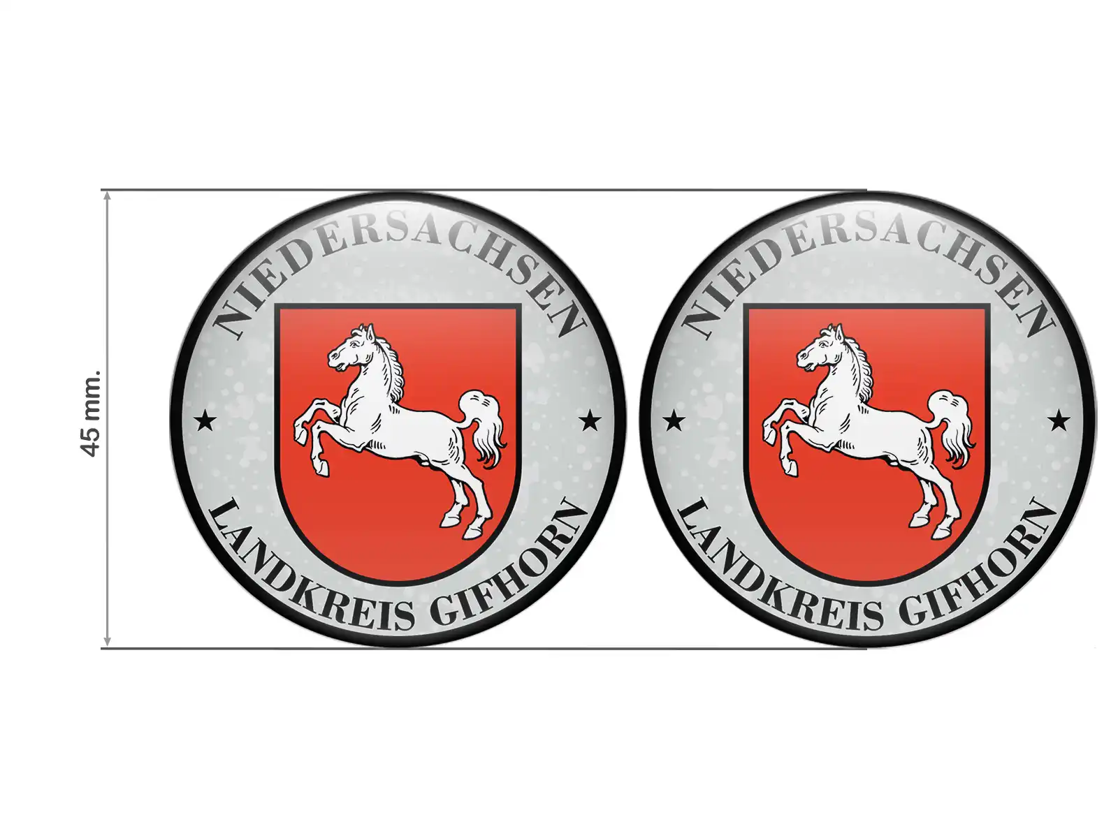 Aufkleber TÜV Landkreis Gifhorn Nummernschild plakette